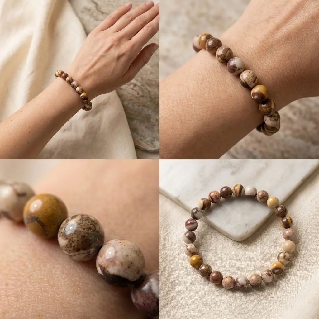 Bracelet en Jaspe Brun La Boutique du Dragon