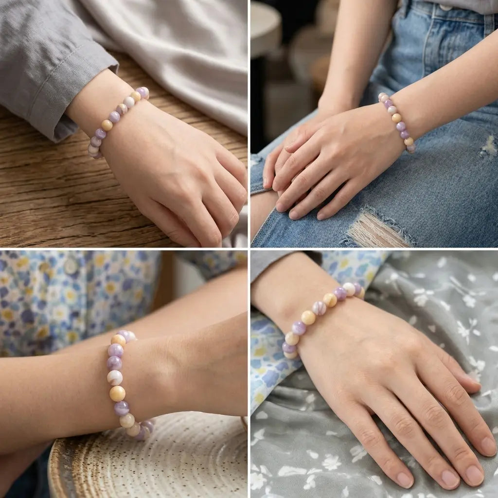 Bracelet en Opale Morado & Améthyste La Boutique du Dragon