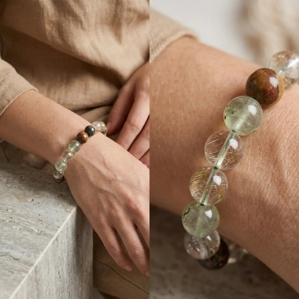 Bracelet en Quartz Lodolite La Boutique du Dragon