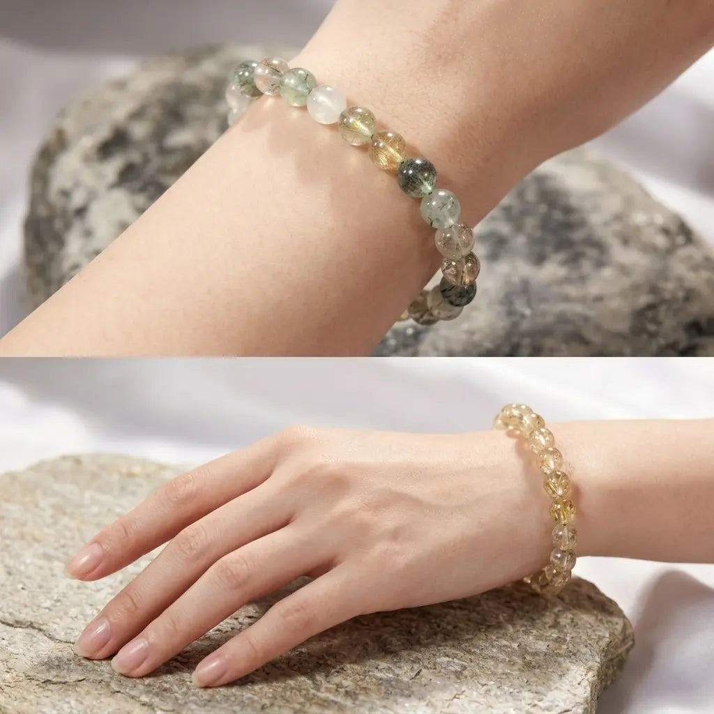 Bracelet en Quartz Tourmaline La Boutique du Dragon
