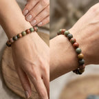 Bracelet en Jaspe Polychrome La Boutique du Dragon