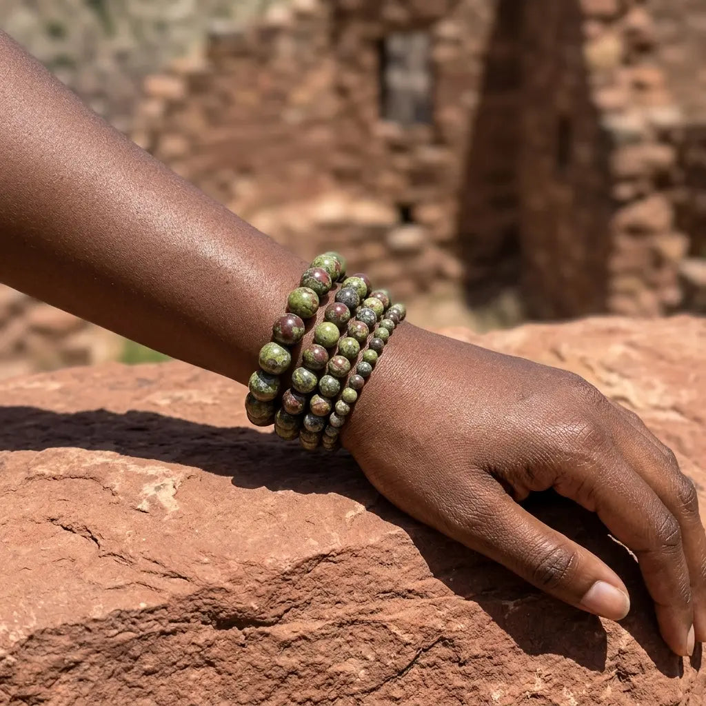 Bracelet en Jaspe Sang de Dragon La Boutique du Dragon
