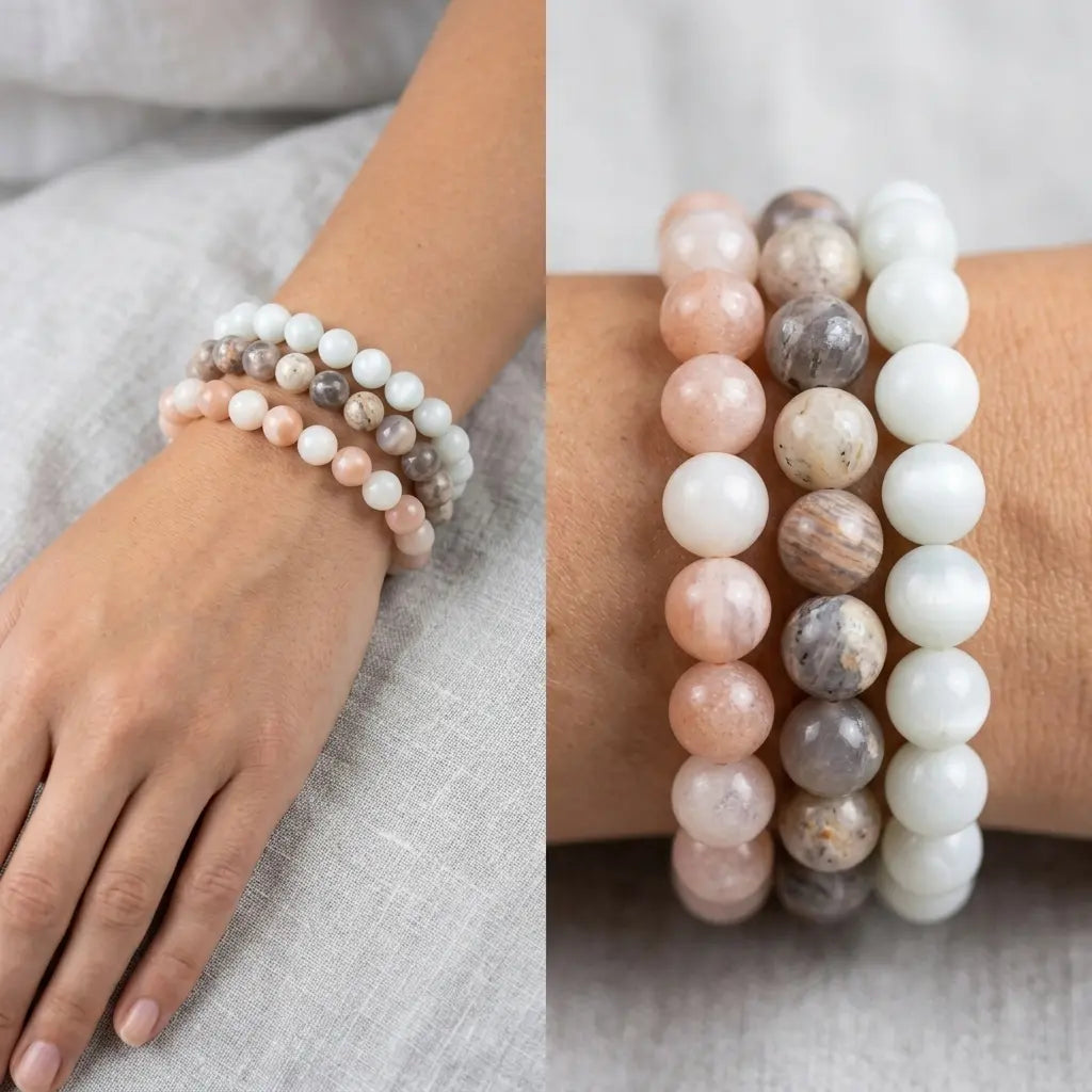 Bracelet en Pierre de Lune La Boutique du Dragon