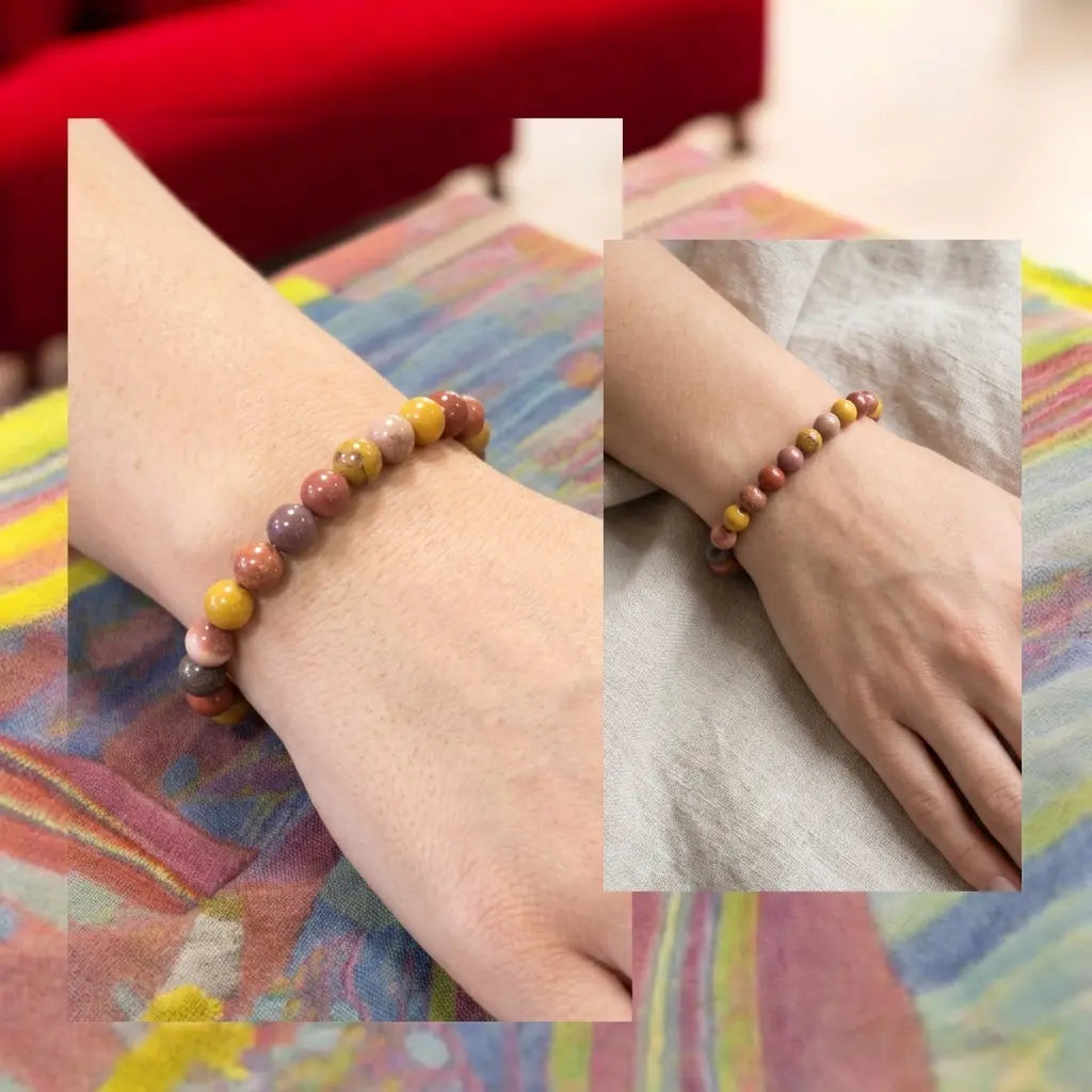 Bracelet en Jaspe Mokaïte La Boutique du Dragon