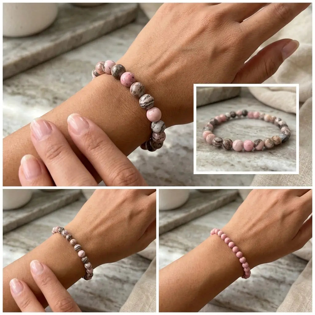 Bracelet en Rhodonite La Boutique du Dragon