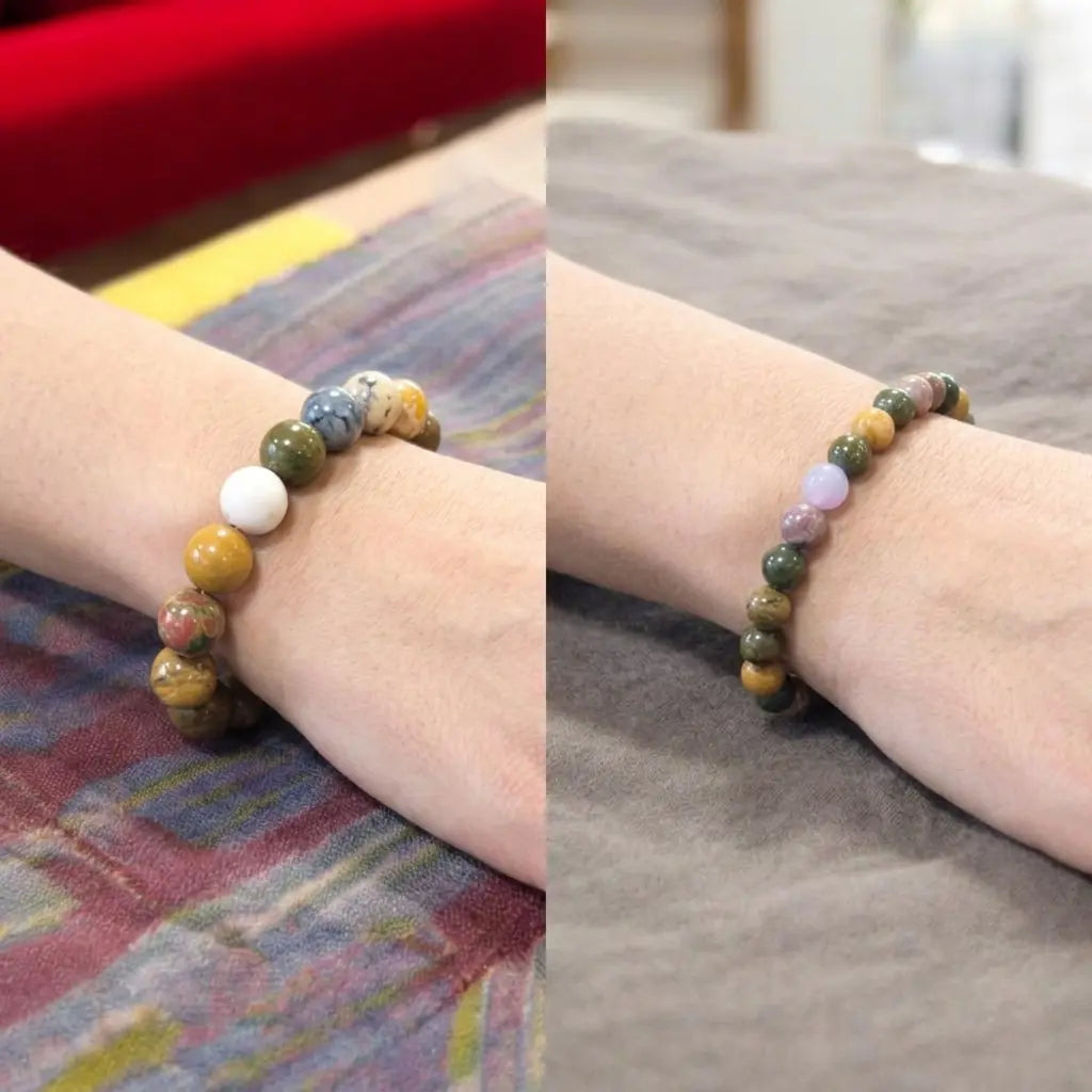 Bracelet en Jaspe Océan La Boutique du Dragon