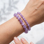 Bracelet Améthyste Lavande La Boutique du Dragon