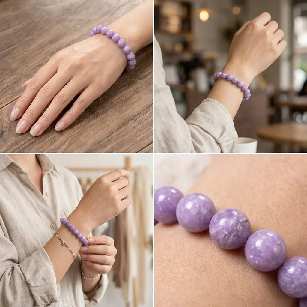 Bracelet en Lépidolite La Boutique du Dragon