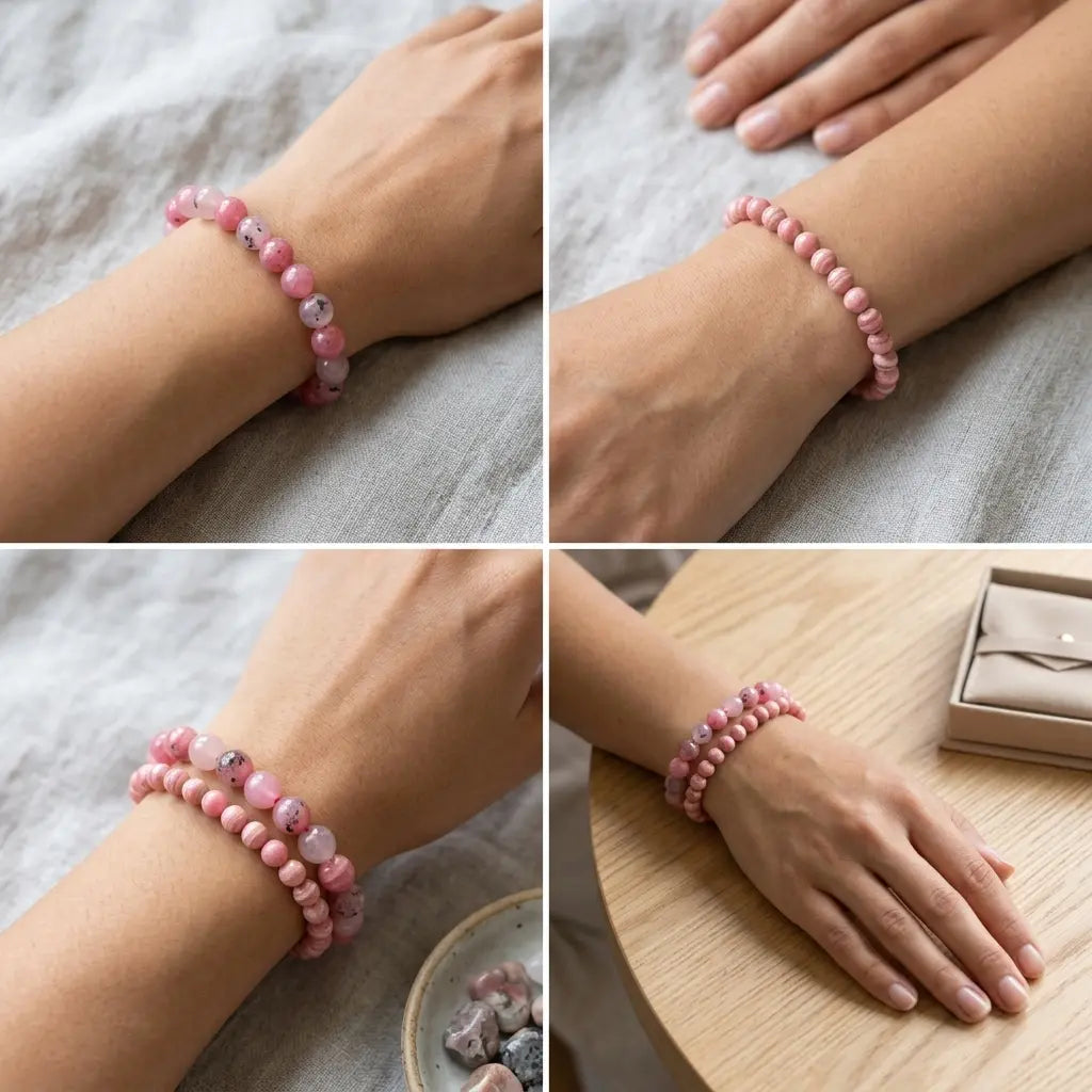 Bracelet en Rhodochrosite La Boutique du Dragon