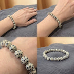 Bracelet en Jaspe Dalmatien La Boutique du Dragon