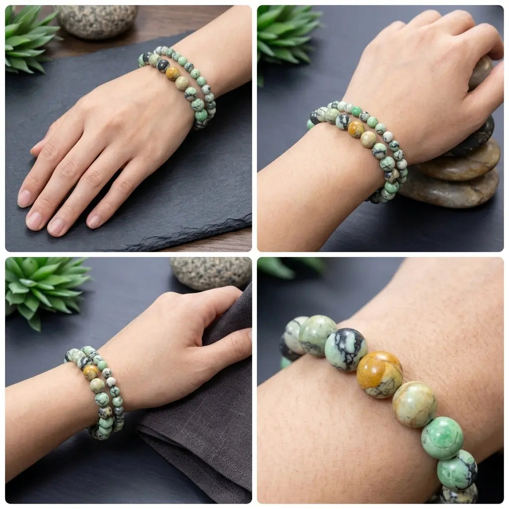Bracelet en Variscite La Boutique du Dragon