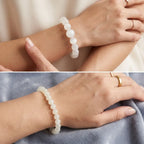 Bracelet en Sélénite naturelle et teintée La Boutique du Dragon