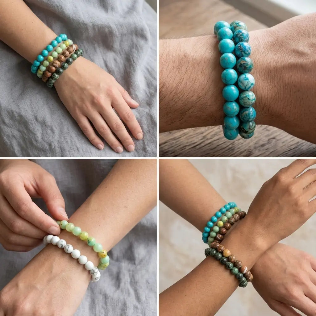Bracelet en Turquoise La Boutique du Dragon