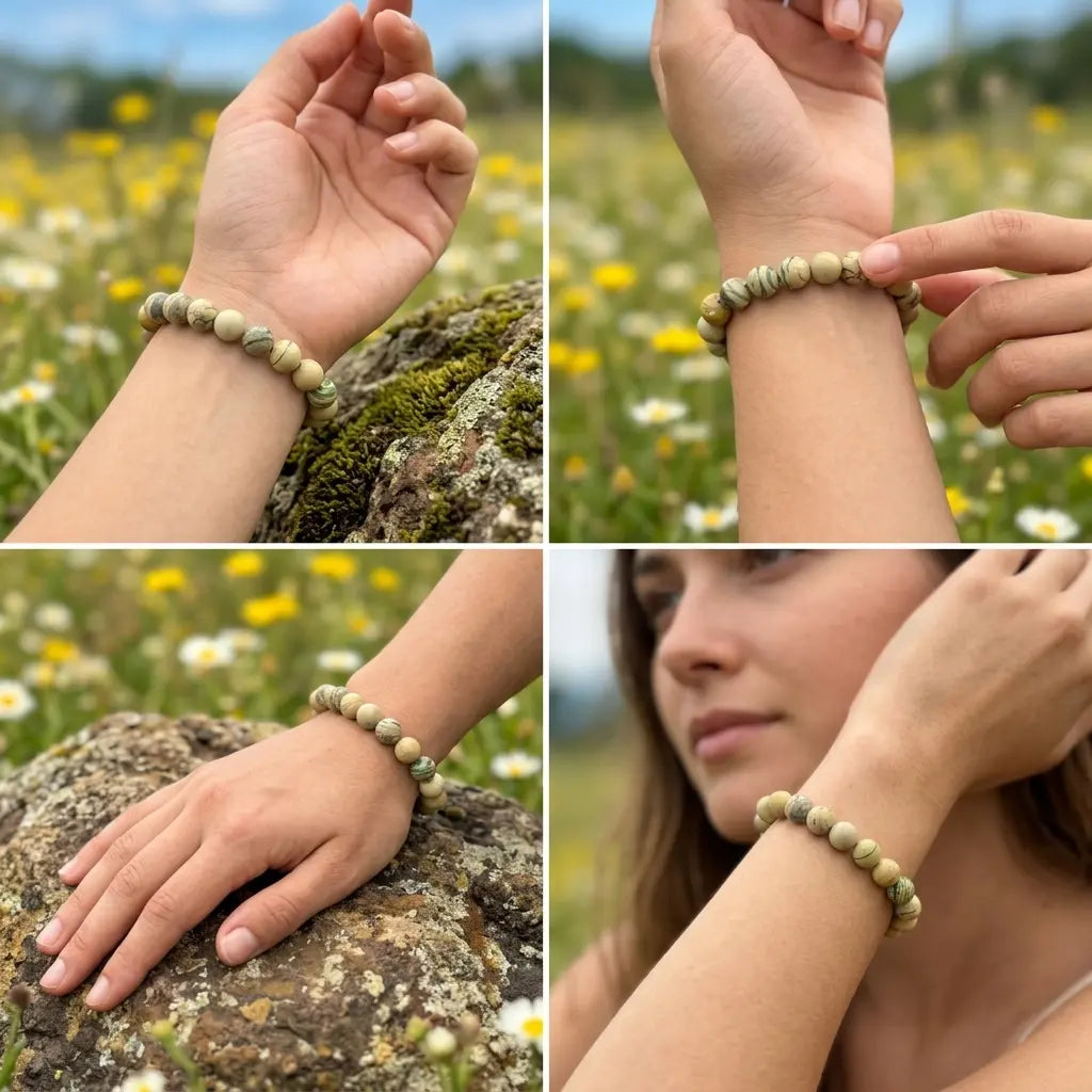 Bracelet en Muscovite La Boutique du Dragon