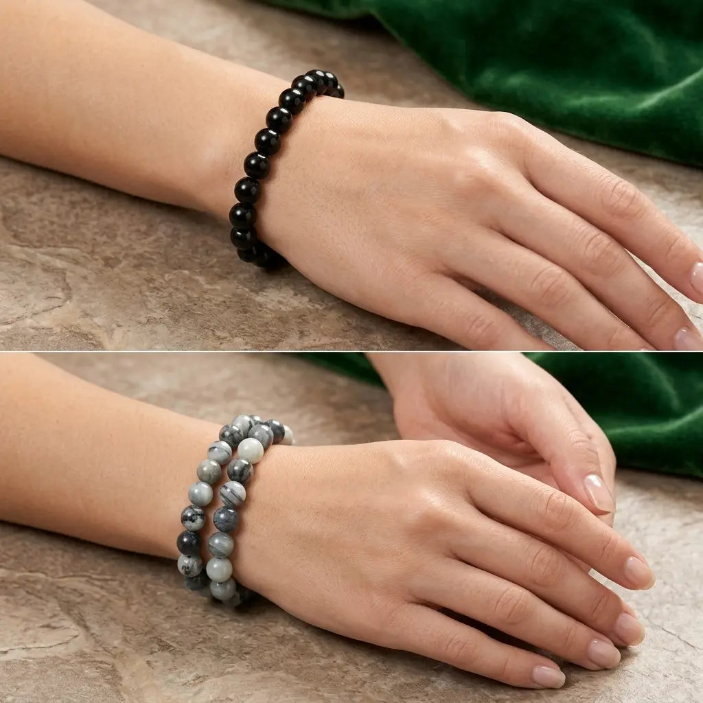 Bracelet en Tourmaline Noire La Boutique du Dragon