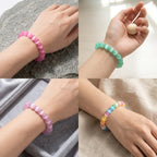 Bracelet en Sélénite naturelle et teintée La Boutique du Dragon