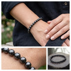 Bracelet en Spinelle Noire La Boutique du Dragon