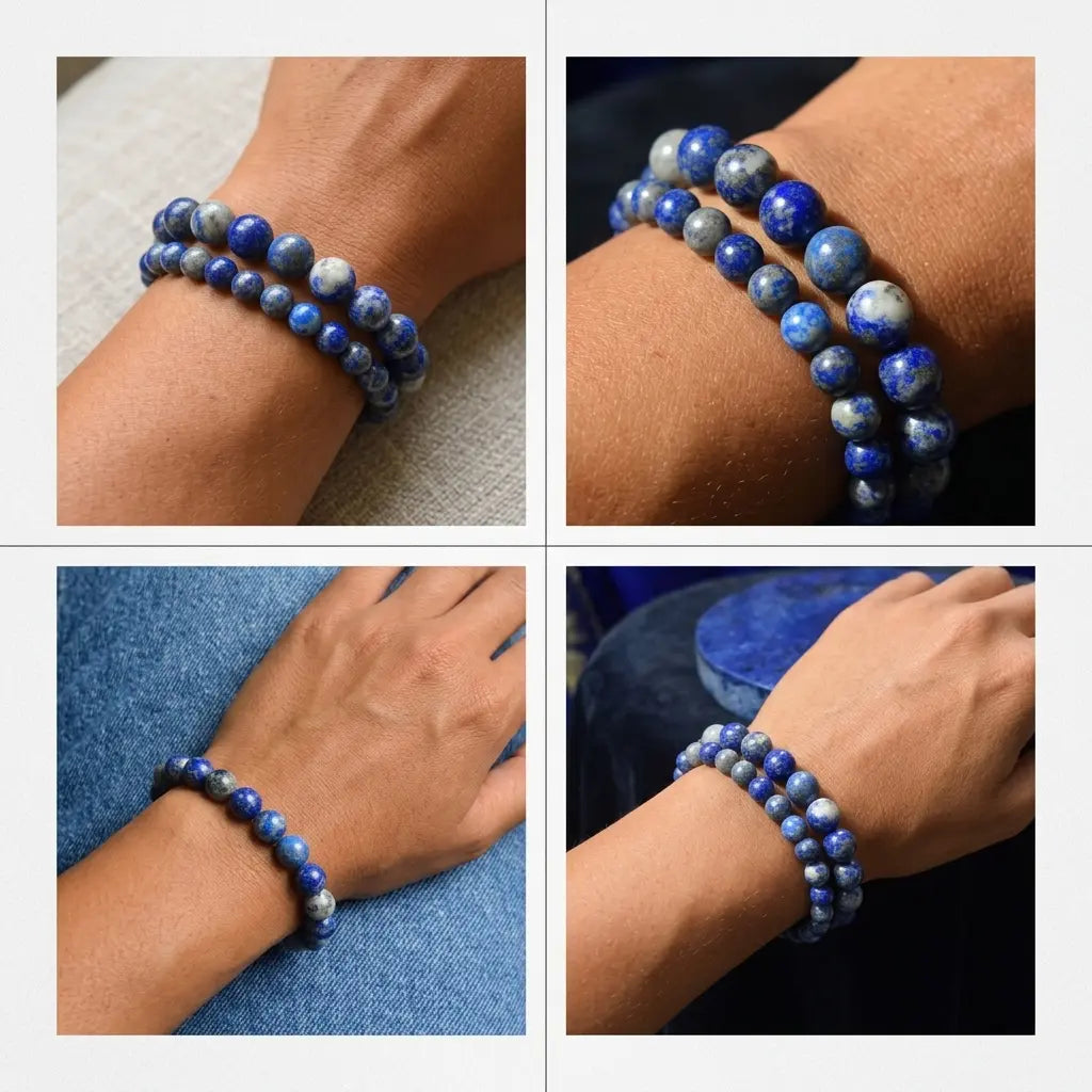 Bracelet en Lapis-Lazuli La Boutique du Dragon