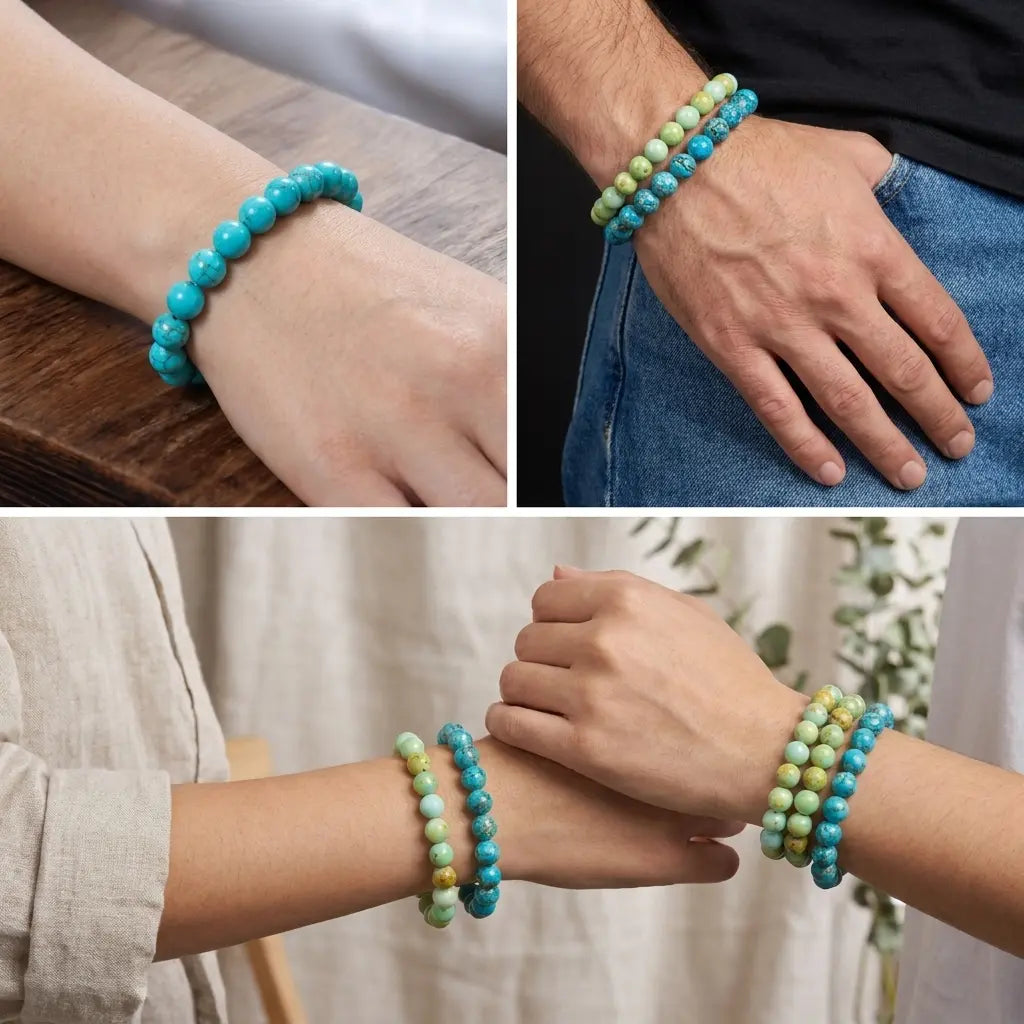 Bracelet en Turquoise La Boutique du Dragon