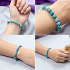 Bracelet en Opale Bleue des Andes La Boutique du Dragon