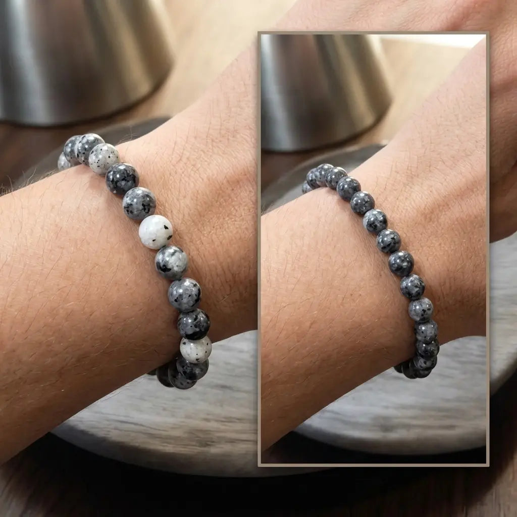 Bracelet en Larvikite La Boutique du Dragon