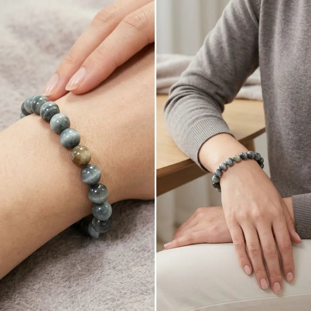 Bracelet en Quartz Œil de Chat La Boutique du Dragon