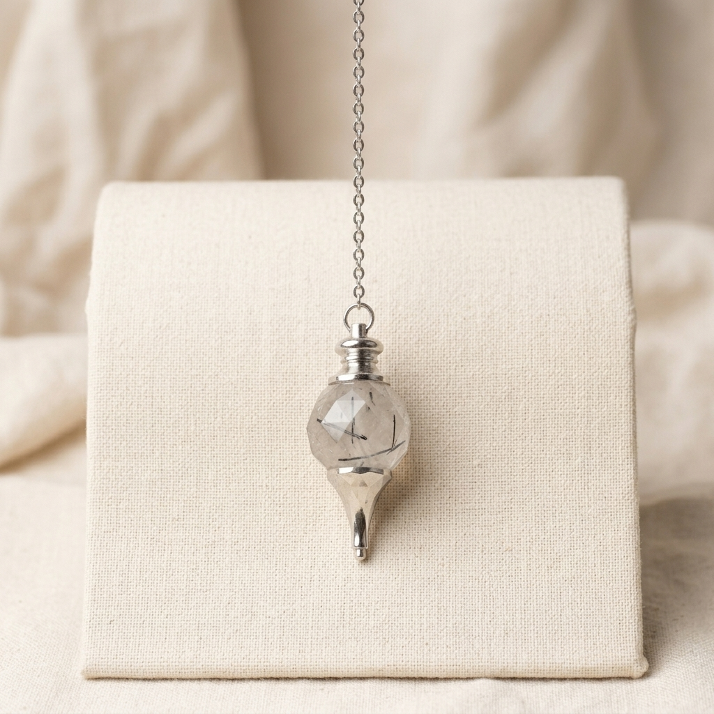 Pendule en quartz tourmaline noire La Boutique du Dragon
