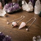 Pendule en Quartz Rose La Boutique du Dragon