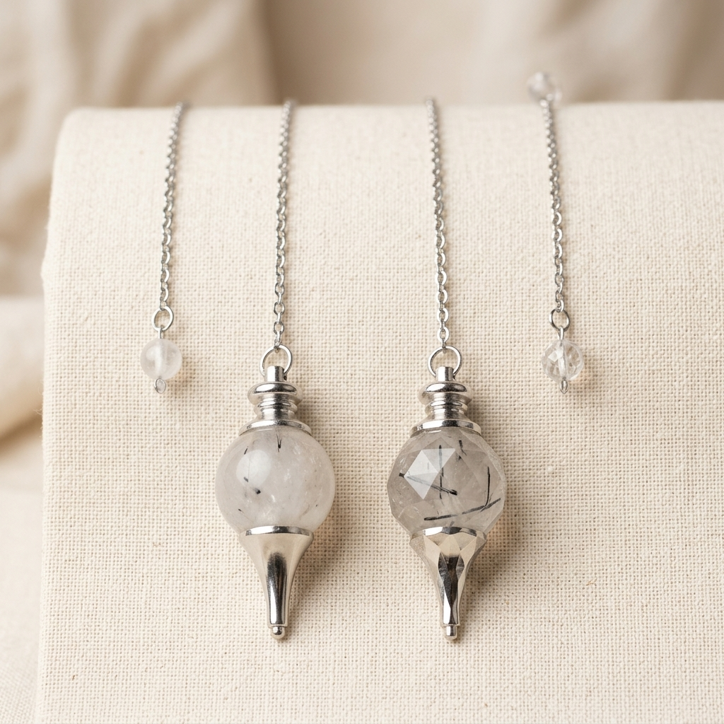 Pendule en quartz tourmaline noire La Boutique du Dragon