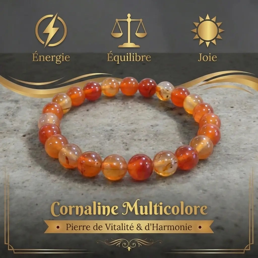 Bracelet en Cornaline La Boutique du Dragon