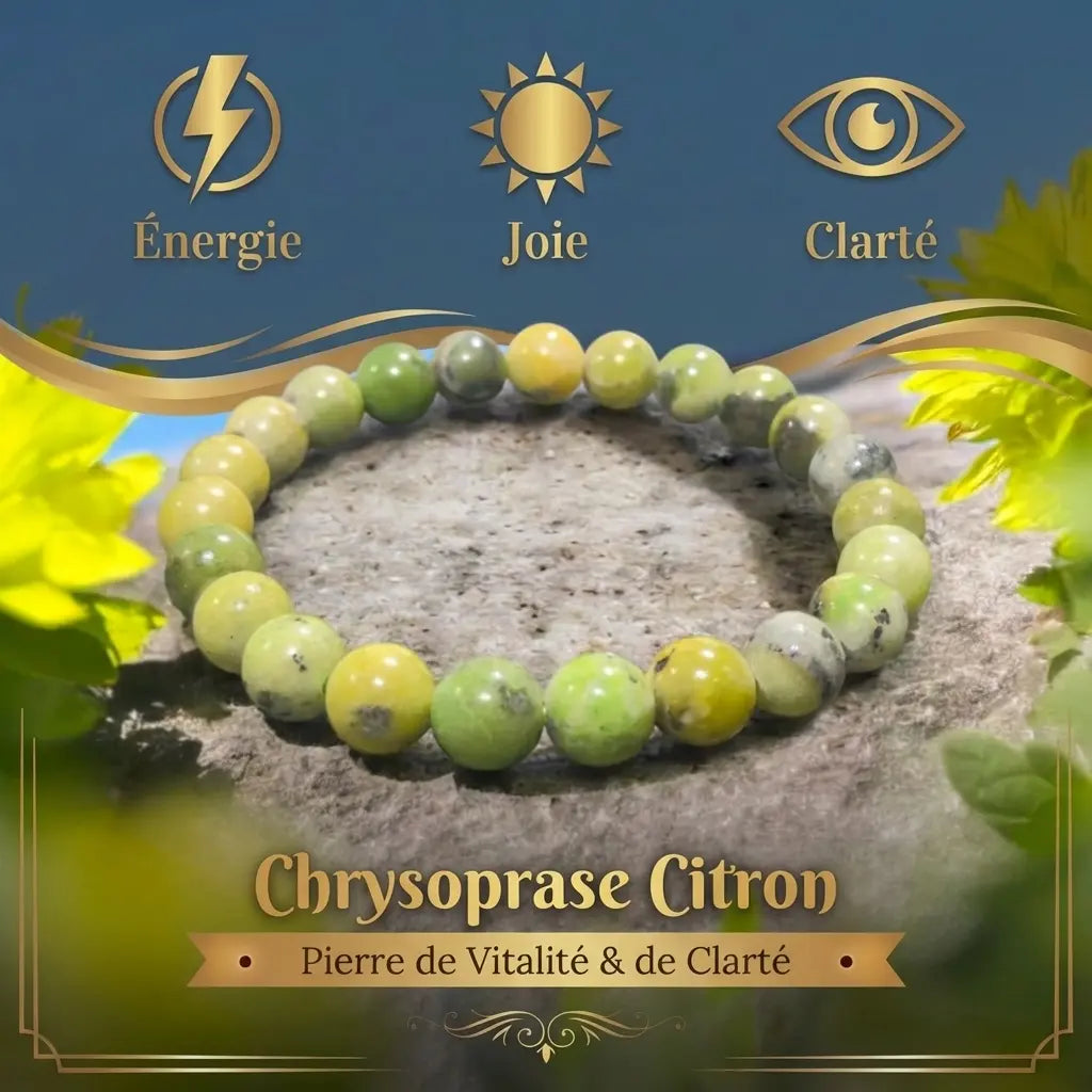 Bracelet en Chrysoprase La Boutique du Dragon