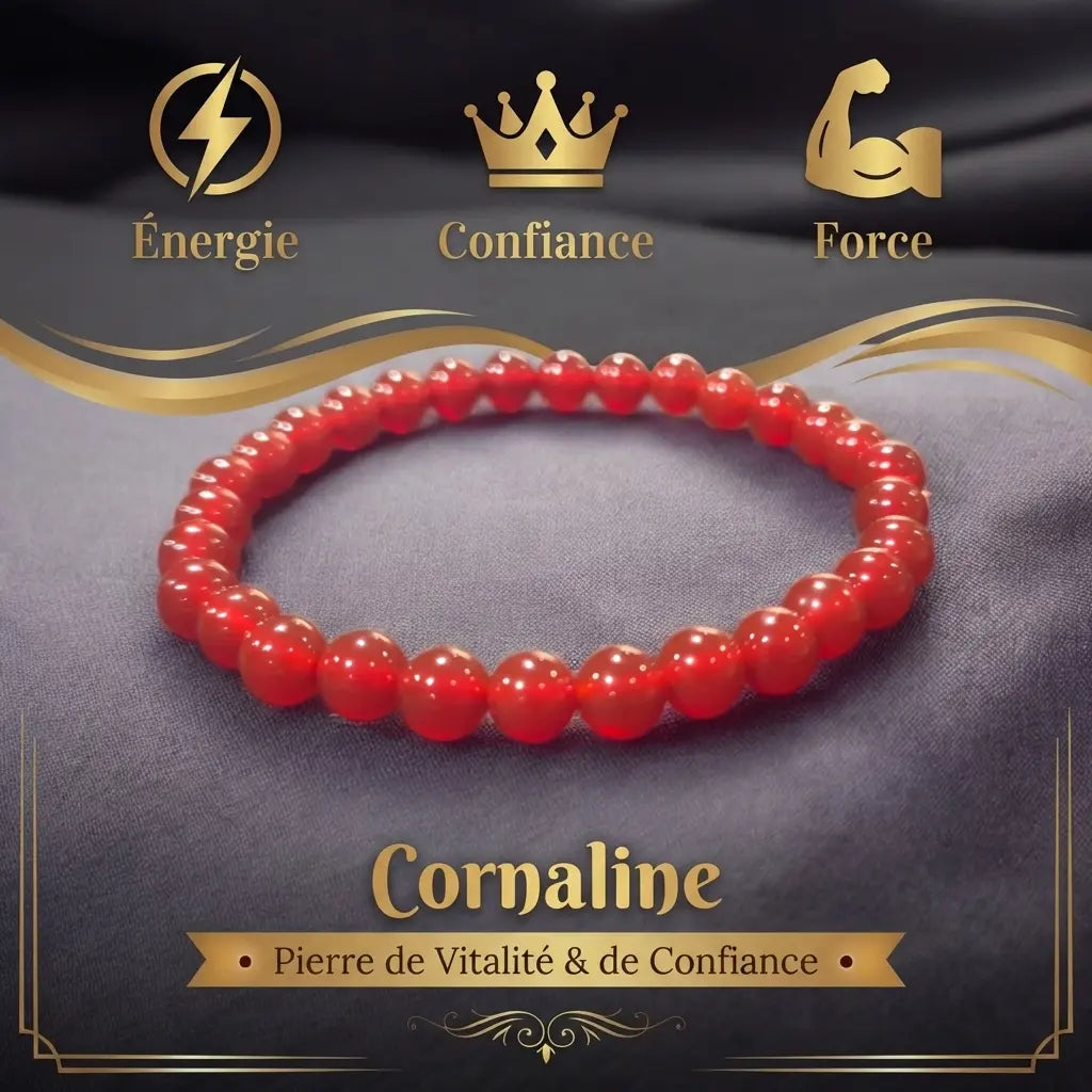 Bracelet en Cornaline La Boutique du Dragon