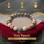 Bracelet en Bois Fossile La Boutique du Dragon