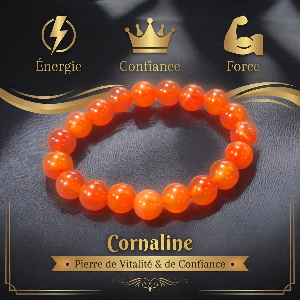 Bracelet en Cornaline La Boutique du Dragon