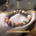 Bracelet en Bois Fossile La Boutique du Dragon