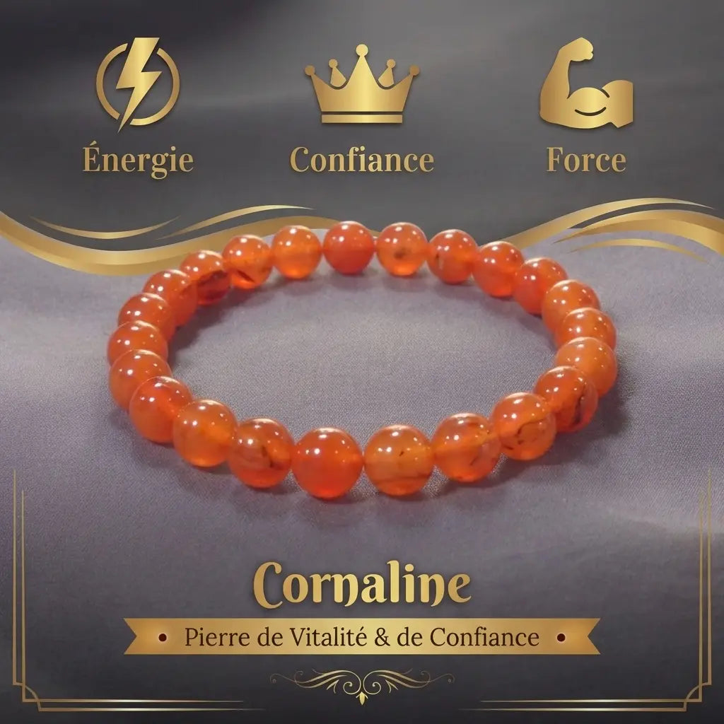 Bracelet en Cornaline La Boutique du Dragon