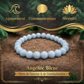 Bracelet en Angélite La Boutique du Dragon
