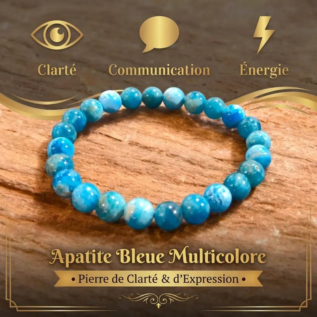 Bracelet en Apatite multicolore La Boutique du Dragon