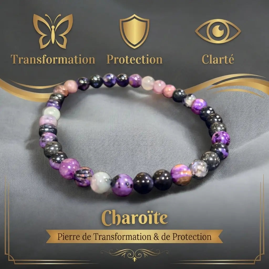 Bracelet en Charoïte La Boutique du Dragon
