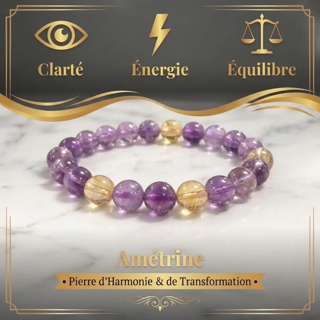 Bracelet en Amétrine La Boutique du Dragon