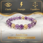 Bracelet en Amétrine La Boutique du Dragon