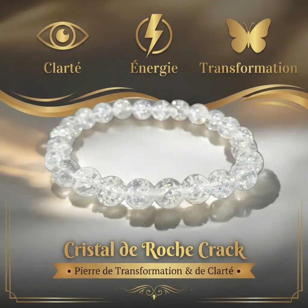 Bracelet en Cristal de roche La Boutique du Dragon