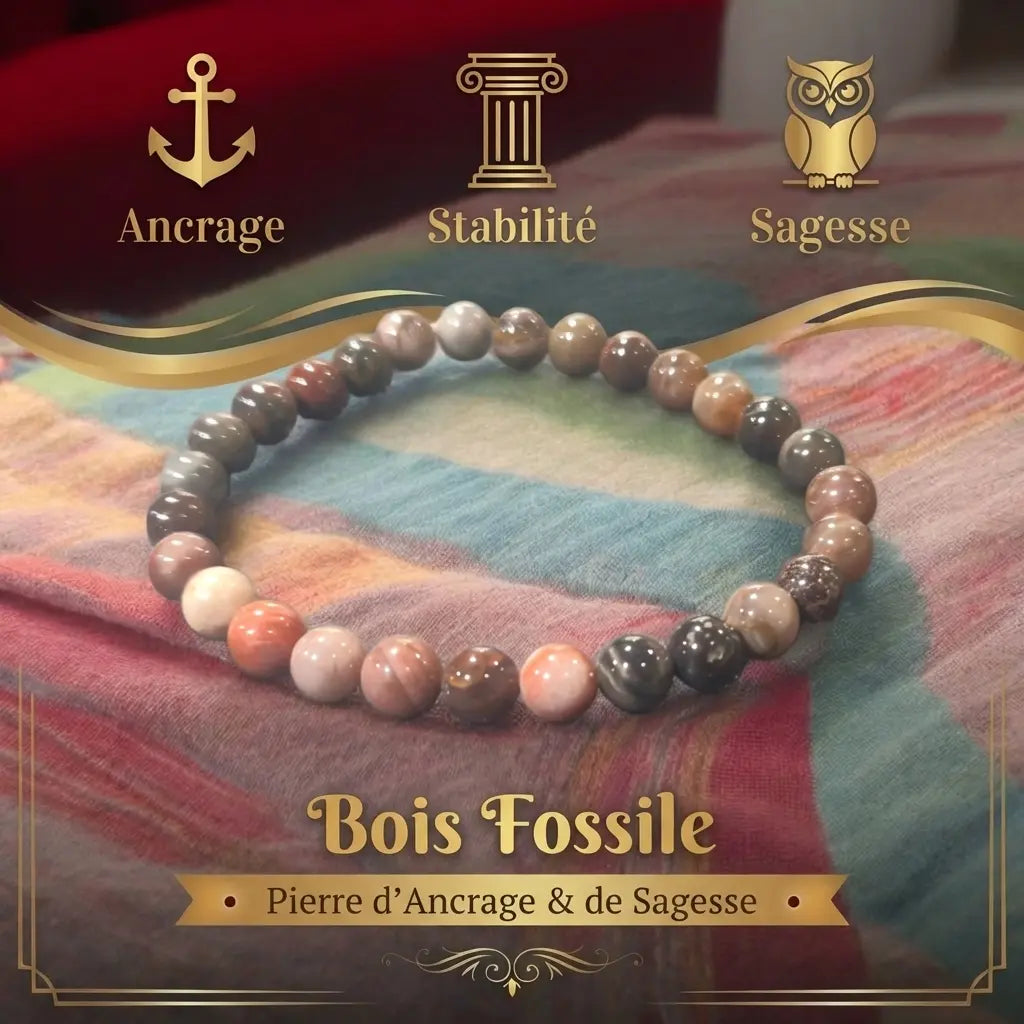 Bracelet en Bois Fossile La Boutique du Dragon
