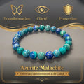 Bracelet en Azurite Malachite La Boutique du Dragon