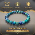 Bracelet en Azurite Malachite La Boutique du Dragon