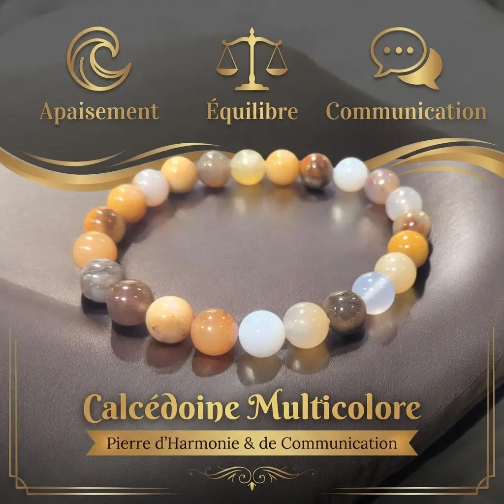 Bracelet en Calcédoine La Boutique du Dragon