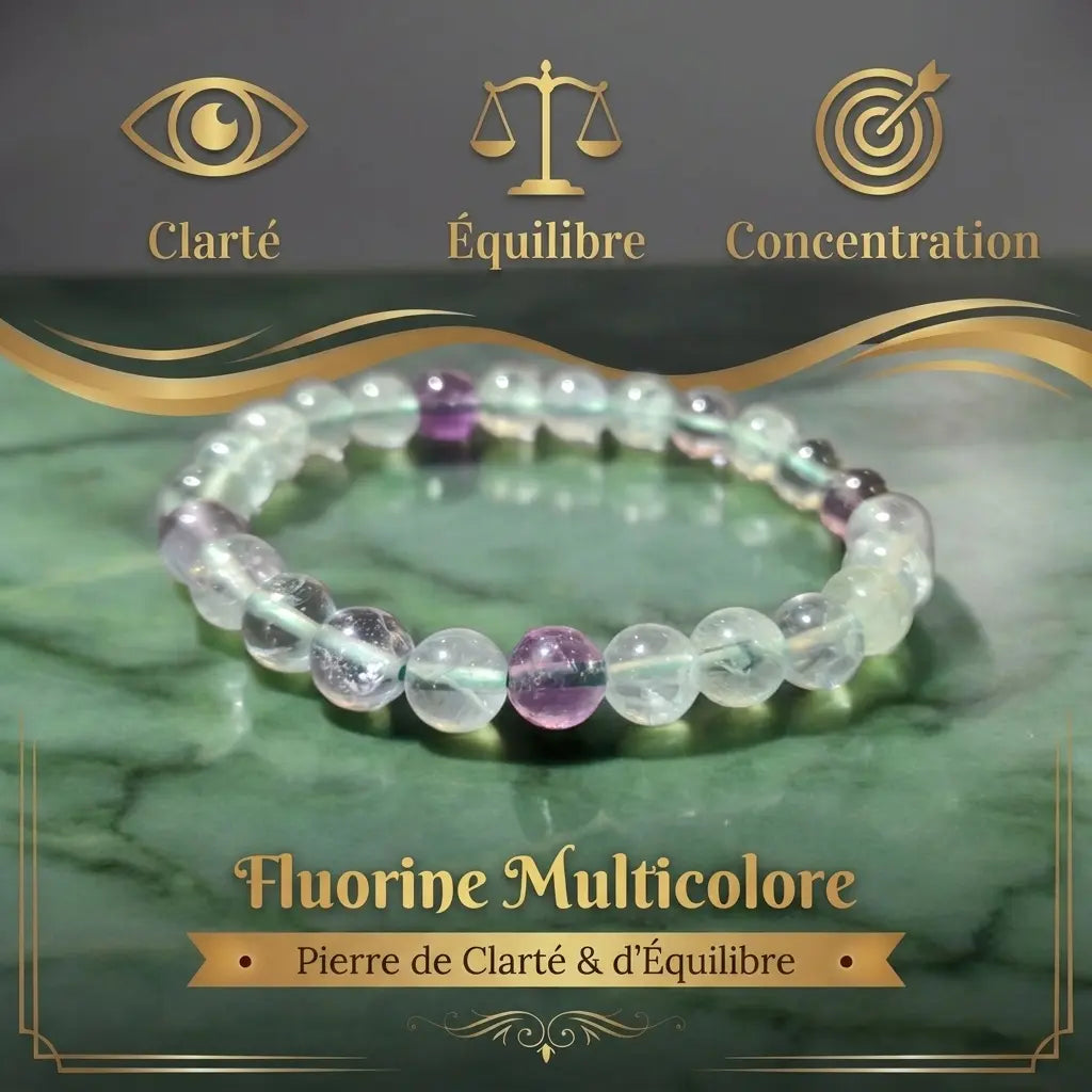 Bracelet en Fluorine La Boutique du Dragon