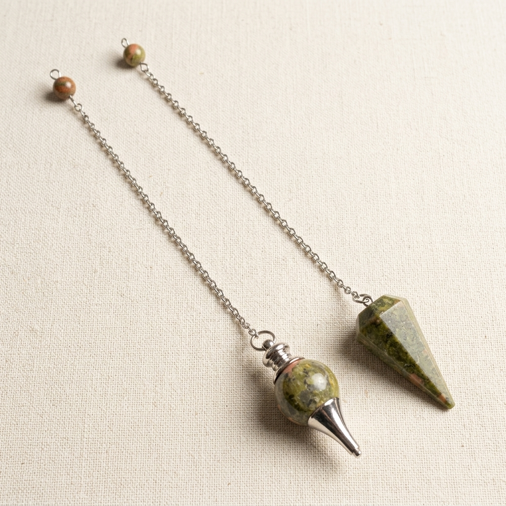 Pendule en Unakite La Boutique du Dragon